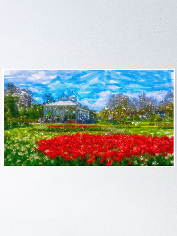 "Bendigo Conservatory Gardens Marker Art" Poster for Sale by