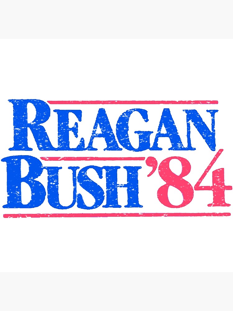 "Reagan Bush 1984 Campaign Logo" Poster by Sharas Redbubble