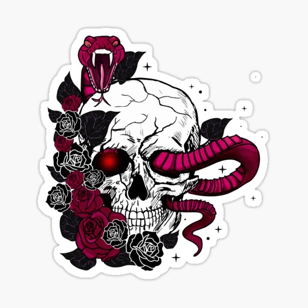 3D Three-dimensional Skull Metal Skull Car Logo Sticker, Handmade