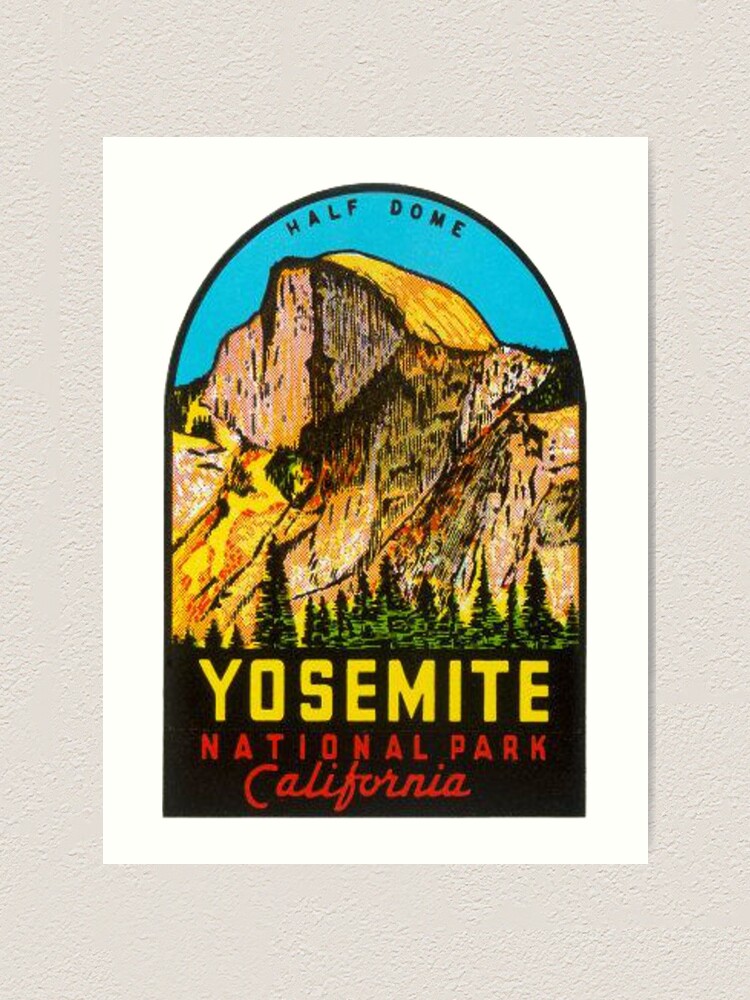 Yosemite National Park Oval Vinyl Sticker Decal 5x3