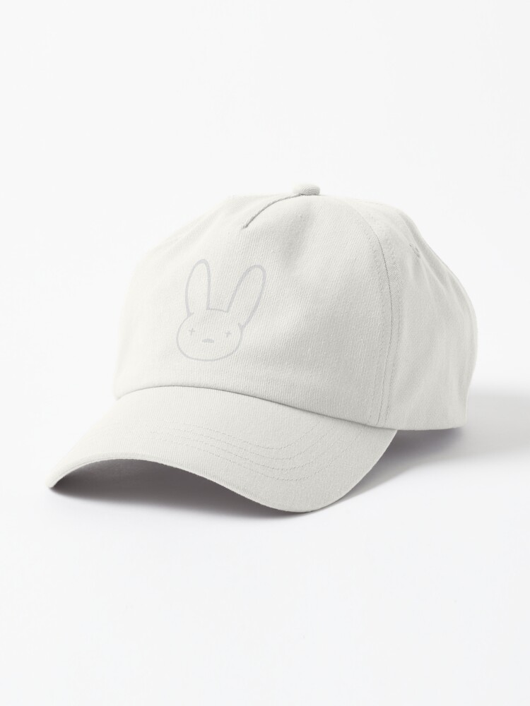 Bad Bunny Hat Novelty Embroidered Adjustable Black Baseball Hat