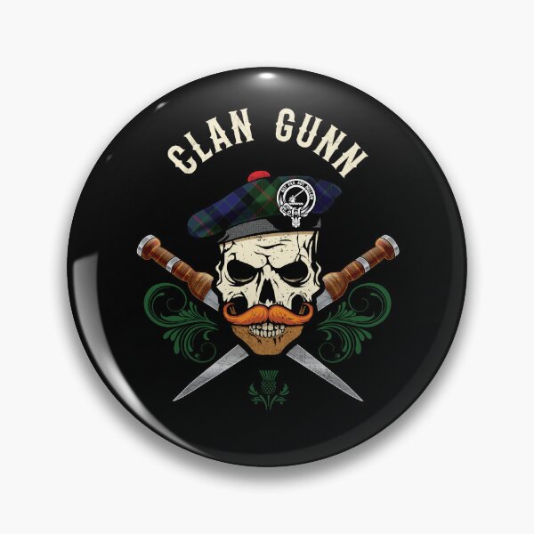 Item preview, Clan Gunn Scottish Skull Crest Badge Dirk designed and sold by CelticFolk.