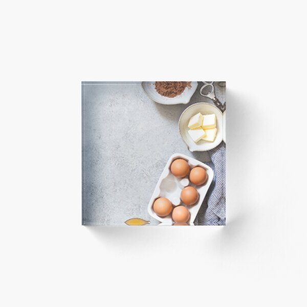 Getting ready to bake Acrylic Block