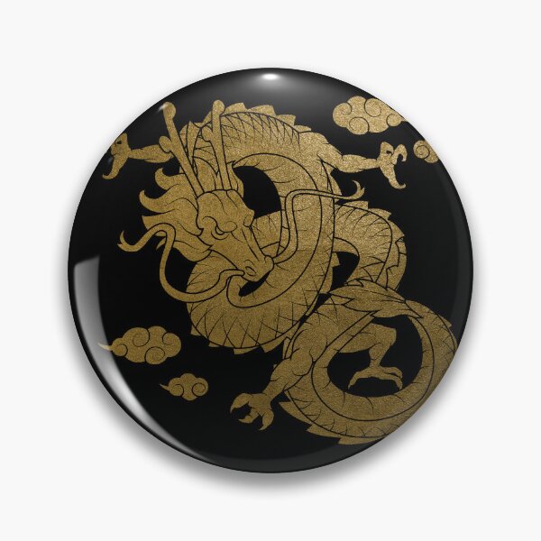 Item preview, Gold Chinese Dragon with Black Background NEW designed and sold by SoccaTamam.
