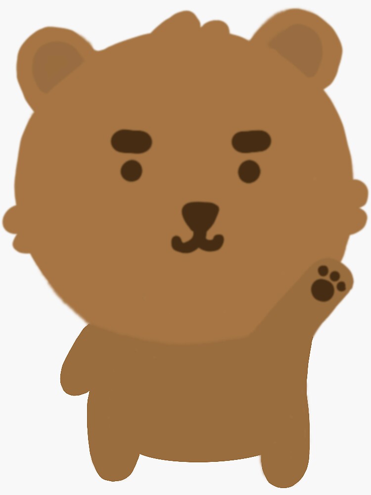 "Grizzly bear" Sticker for Sale by Rakata | Redbubble