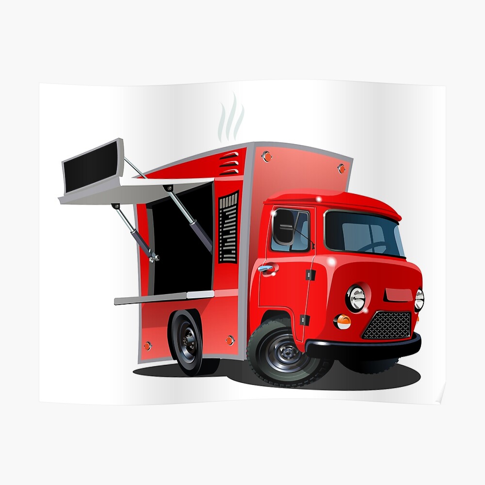 Cartoon food truck Cartoon food truck