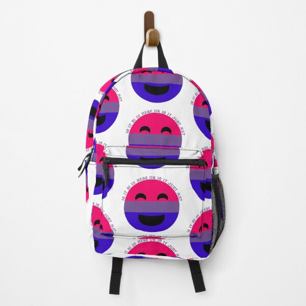 Item preview, Is It Bi In Here Or Is It Just Me Bisexual Smiley Face designed and sold by LuckyKermit.
