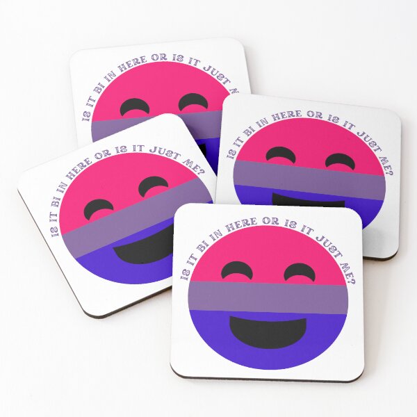 Item preview, ¿Es Bi aquí o solo soy yo? Cara sonriente bisexual designed and sold by LuckyKermit.