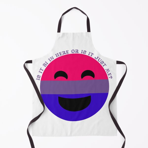 Item preview, Is It Bi In Here Or Is It Just Me Bisexual Smiley Face designed and sold by LuckyKermit.