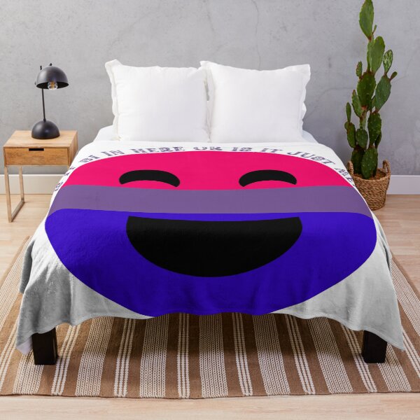 Item preview, ¿Es Bi aquí o solo soy yo? Cara sonriente bisexual designed and sold by LuckyKermit.