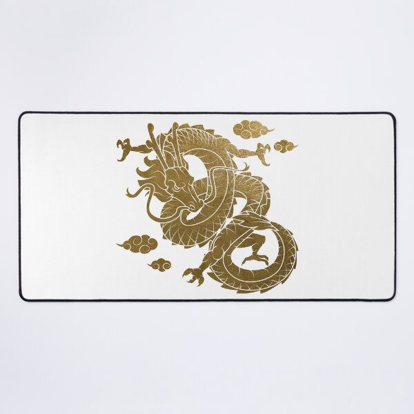Item preview, Gold Chinese Dragon with Black Background NEW designed and sold by SoccaTamam.