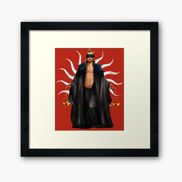 Scales of Justice Framed Art Print