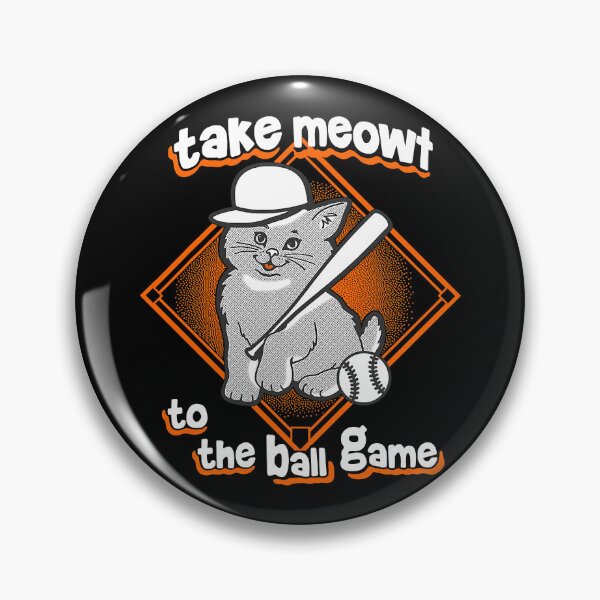 Item preview, Take Meowt Ball Game Funny Cat Baseball designed and sold by MichelSorour.