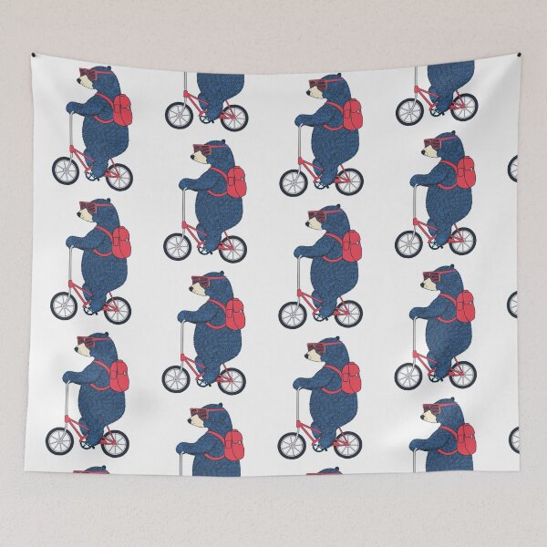 Item preview, Bear On A Bike Illustration | funny gift for bear lover designed and sold by EliteSayings.