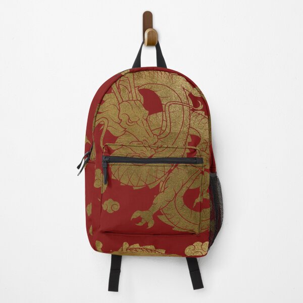 Item preview, Gold Chinese Dragon with Black Background NEW Red designed and sold by SoccaTamam.