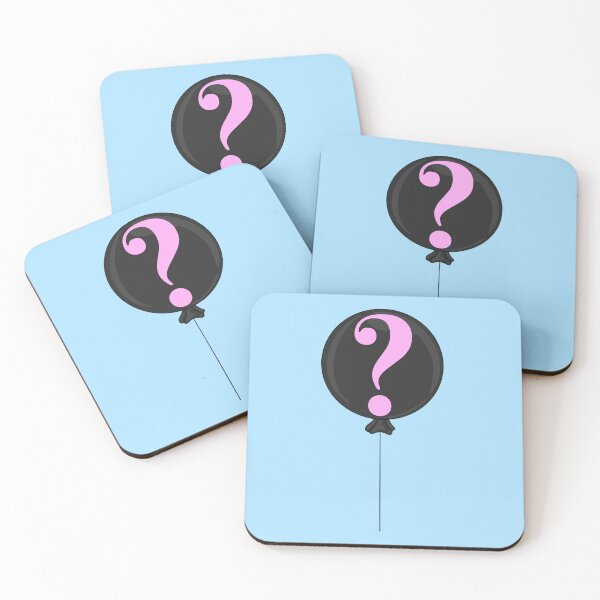Item preview, Pink Gender Reveal Balloon With Blue Background  designed and sold by missmann.