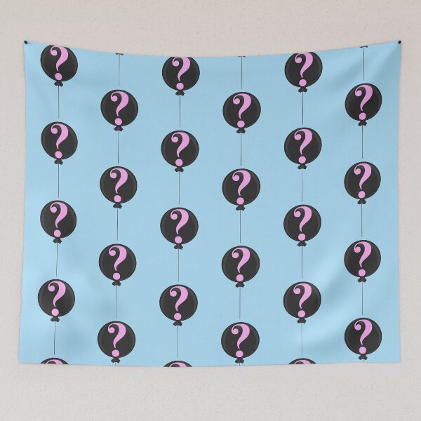 Item preview, Pink Gender Reveal Balloon With Blue Background  designed and sold by missmann.