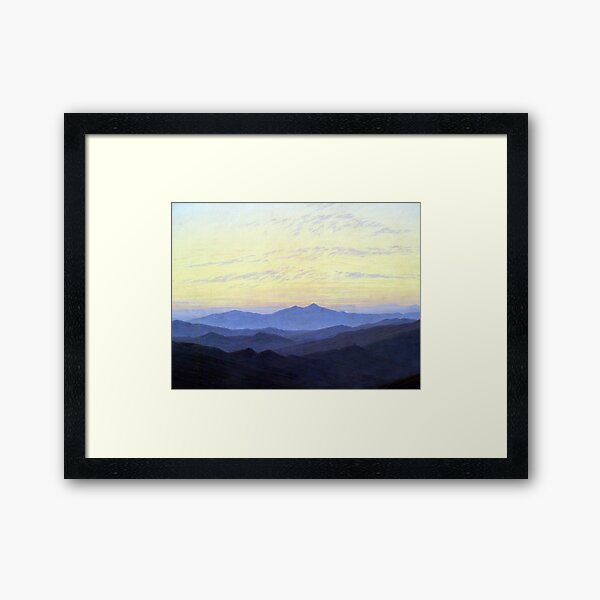 Caspar David Friedrich Riesengebirge Framed Art Print