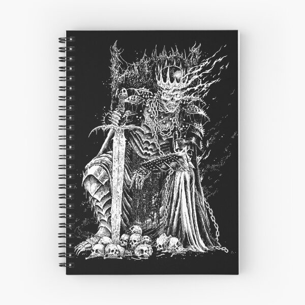 Item preview, Death Skeleton Emperor Throne black & white designed and sold by DRK7DSGN.