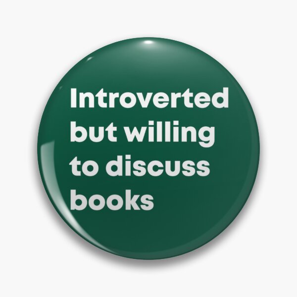 Item preview, Introverted But Willing To Discuss Books     designed and sold by AthenaSerenity.