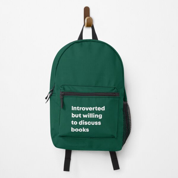 Item preview, Introverted But Willing To Discuss Books designed and sold by AthenaSerenity.