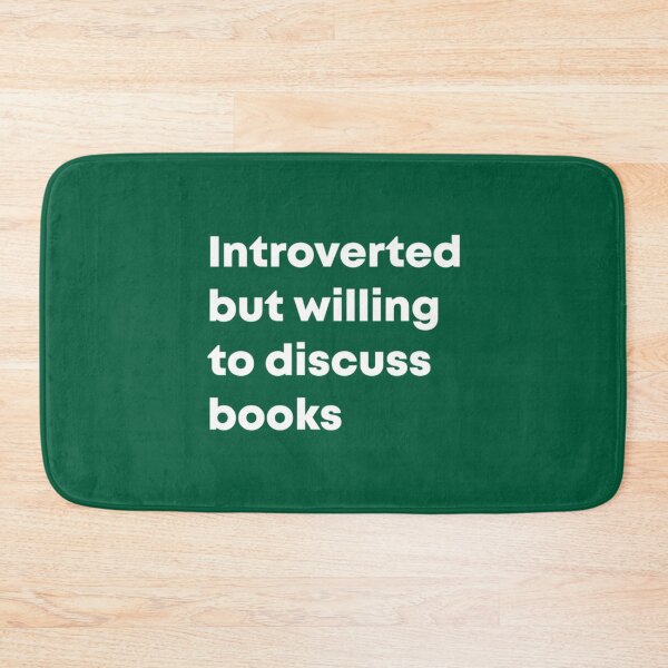 Item preview, Introverted But Willing To Discuss Books     designed and sold by AthenaSerenity.