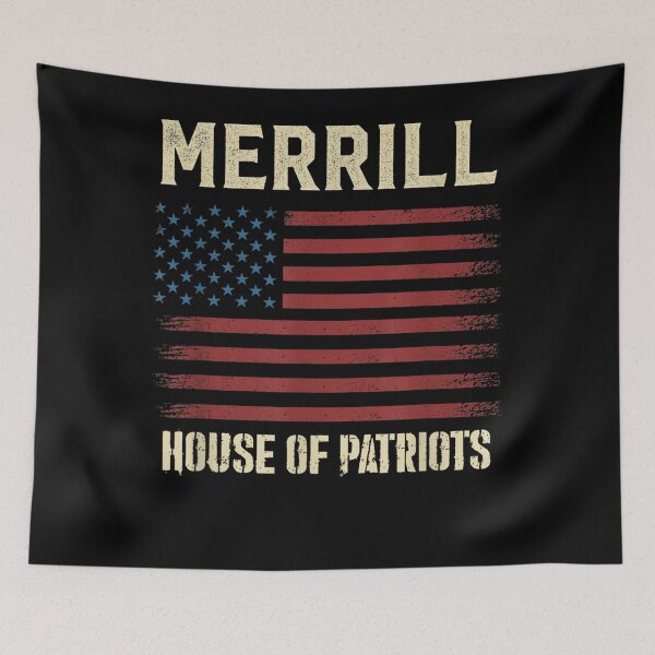 Item preview, Merrill Last Name Surname American Flag Family  designed and sold by andrewbashfordb.