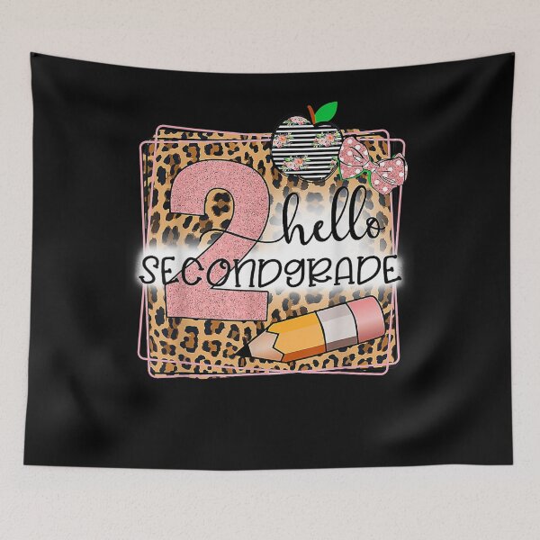 Item preview, Hello Second Grade Leopard Print 2nd Grade Back To School  designed and sold by andrewbashfordb.