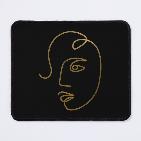 Item preview, Ethnic Woman One Line Art Drawing / golden designed and sold by SoccaTamam.