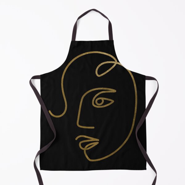 Item preview, Ethnic Woman One Line Art Drawing / golden designed and sold by SoccaTamam.