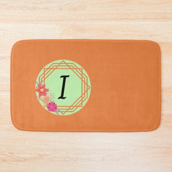 Item preview, Floral Geometric Upper Case Letter I Monogram designed and sold by MGonline.