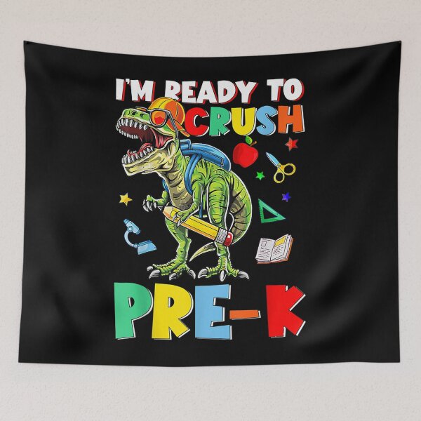 Item preview, Happy First Day Of Pre K I'm Ready To Crush Pre K Dinosaur  designed and sold by andrewbashfordb.