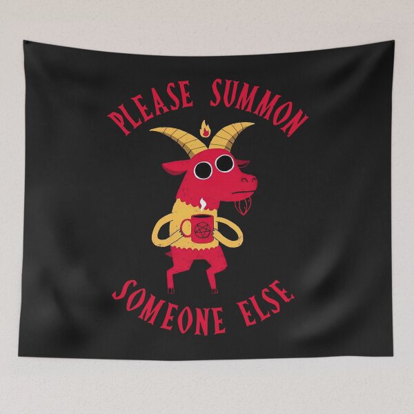 Item preview, Please Summo Someone Elese Funny Goat designed and sold by TaraxDoolittle.