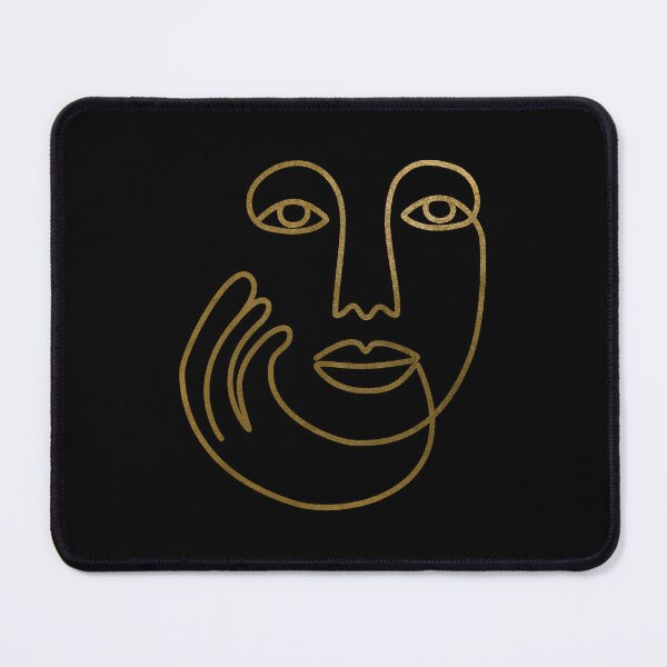 Item preview, Copy of Ethnic Woman Face One Line Art Drawing / white designed and sold by SoccaTamam.