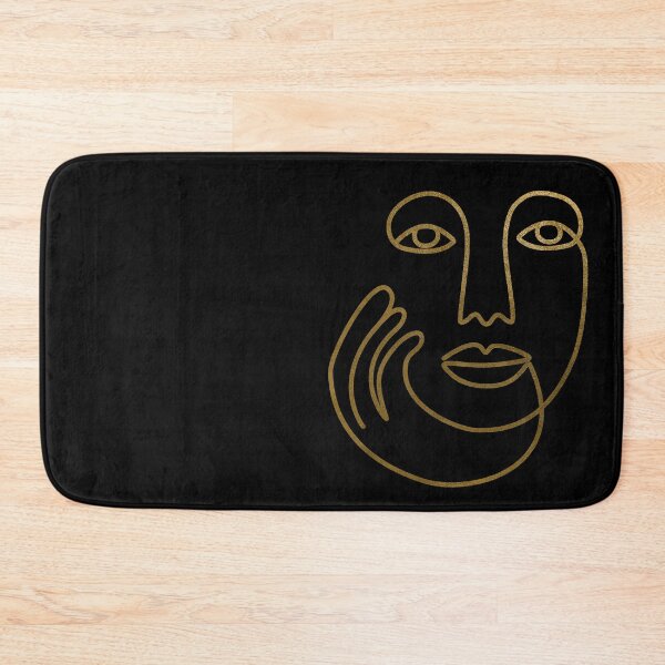 Item preview, Copy of Ethnic Woman Face One Line Art Drawing / white designed and sold by SoccaTamam.