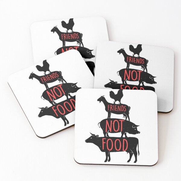 Item preview, Friends Not Food - vegan funny  designed and sold by ONPINI.