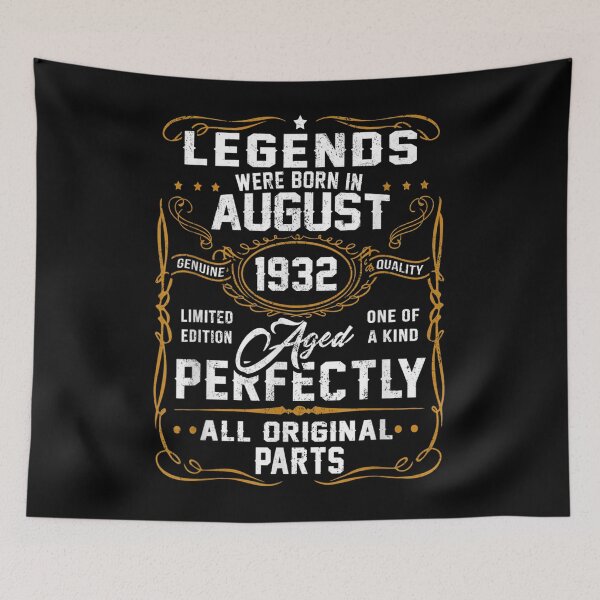 Item preview, 90th Birthday Gift 90 Years Old Legends Born In August 1932  designed and sold by andrewbashfordb.