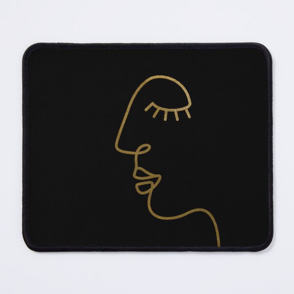 Item preview, Ethnic Woman One Line Art Modern Minimalism / golden print designed and sold by SoccaTamam.