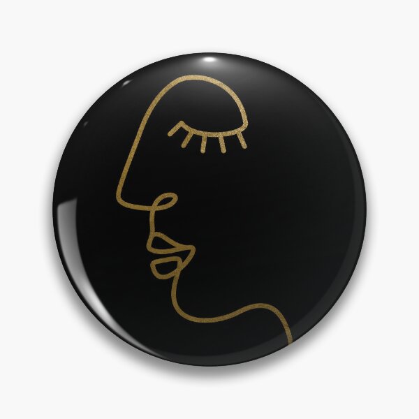 Item preview, Ethnic Woman One Line Art Modern Minimalism / golden print designed and sold by SoccaTamam.
