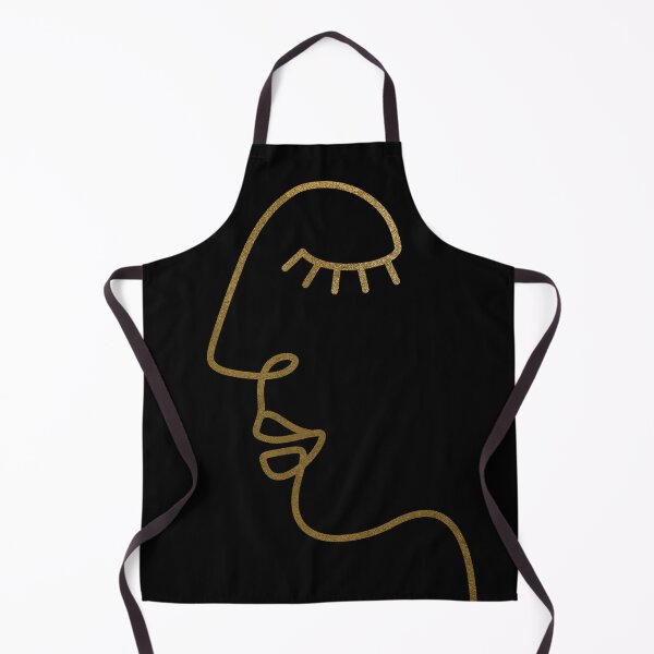 Item preview, Ethnic Woman One Line Art Modern Minimalism / golden print designed and sold by SoccaTamam.