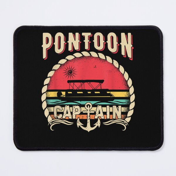 Item preview, Pontoon Captain Funny Boat Driving Vintage Men Women designed and sold by andrewbashfordb.