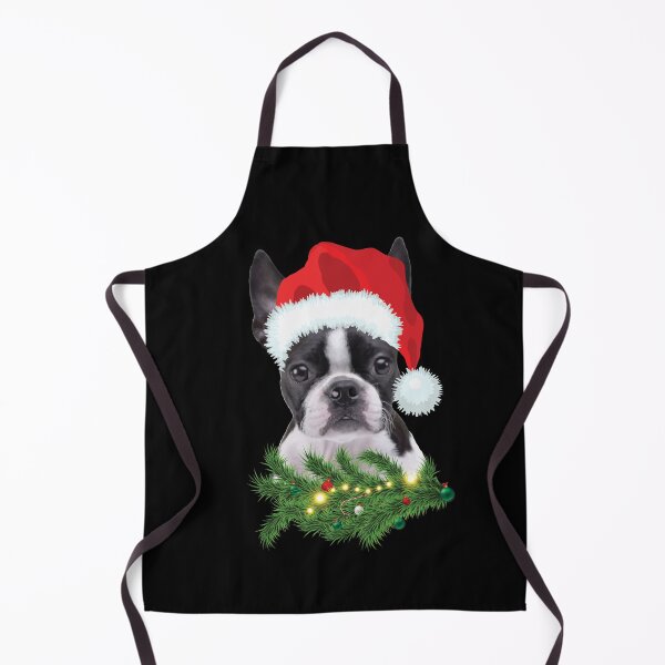 Item preview, Boston Terrier Christmas Tree Lights Santa Claus Dog Lovers designed and sold by Med ing.