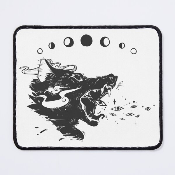 Item preview, Wild Wolf Creature With Stars And Eyes designed and sold by cellsdividing.