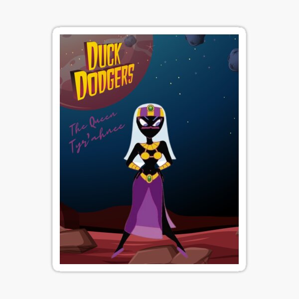 duck dodgers DAFFY BLUE FUNNY CARTOON STICKER - Pro Sport Stickers