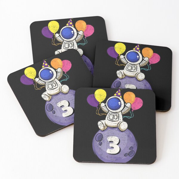 Item preview, 3 Years Old Space Birthday 3rd Birthday  designed and sold by andrewbashfordb.