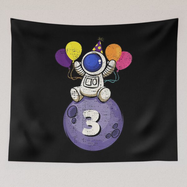 Item preview, 3 Years Old Space Birthday 3rd Birthday  designed and sold by andrewbashfordb.