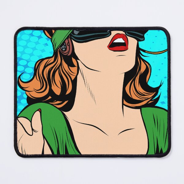 Item preview, OMG emotions from virtual reality retro girl, VR Head Set , Funny VR Gifts For Gamers, Virtual Reality Comic designed and sold by Pointit.