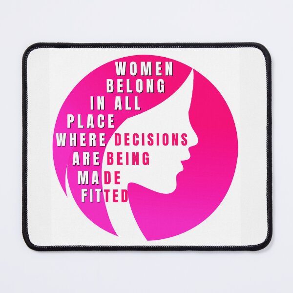 Item preview, Women belong in all place where decisions are being made fitted dress designed and sold by OurSuperStore.