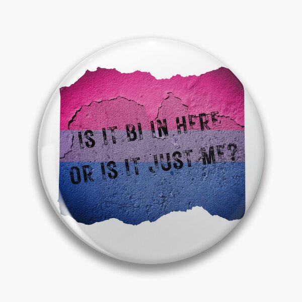 Item preview, Is It Bi In Here Or Is It Just Me Wall With The Bisexual Colors designed and sold by LuckyKermit.