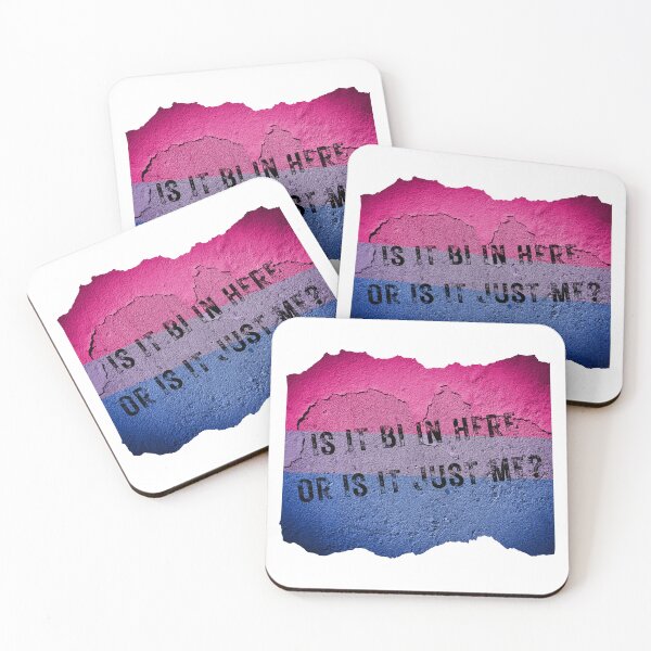 Item preview, Is It Bi In Here Or Is It Just Me Wall With The Bisexual Colors designed and sold by LuckyKermit.